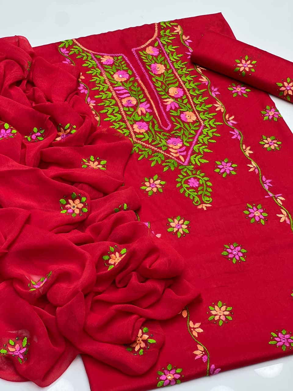 Multi Embroidery | Unstitched 3 Piece