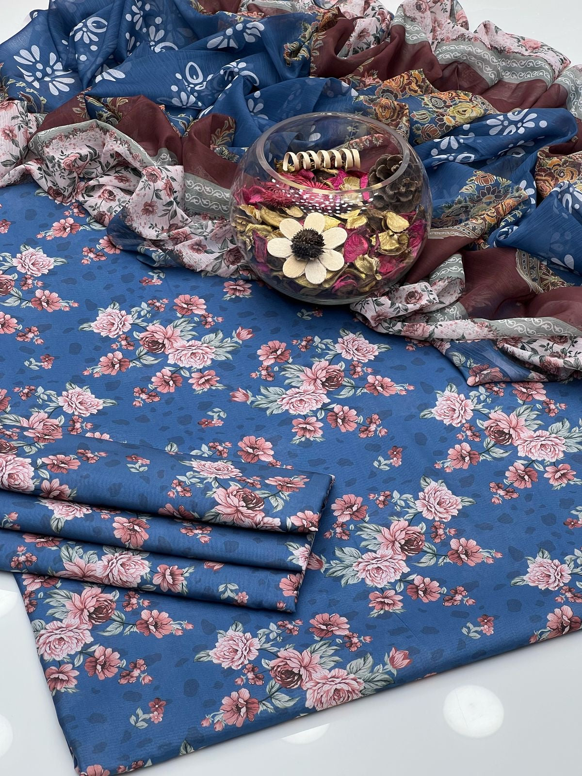 Digital Printed Monar | Unstitched 3 Piece