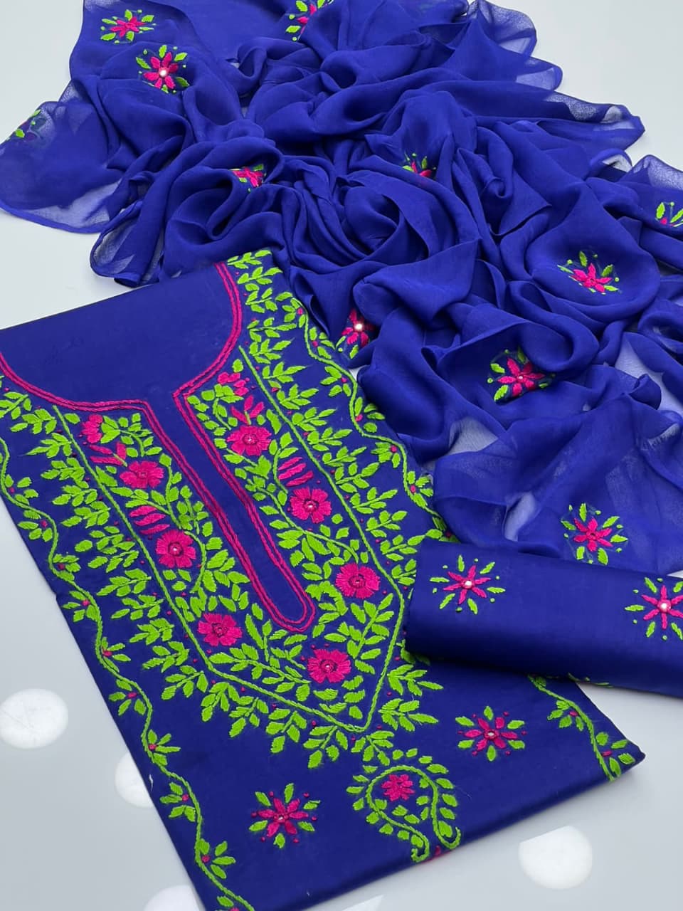 Multi Embroidery | Unstitched 3 Piece