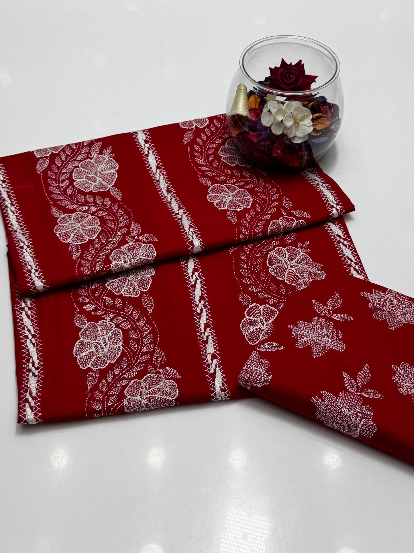 Handmade Kacha Pakka & Tarkashi Embroidery | Unstitched 2 Piece