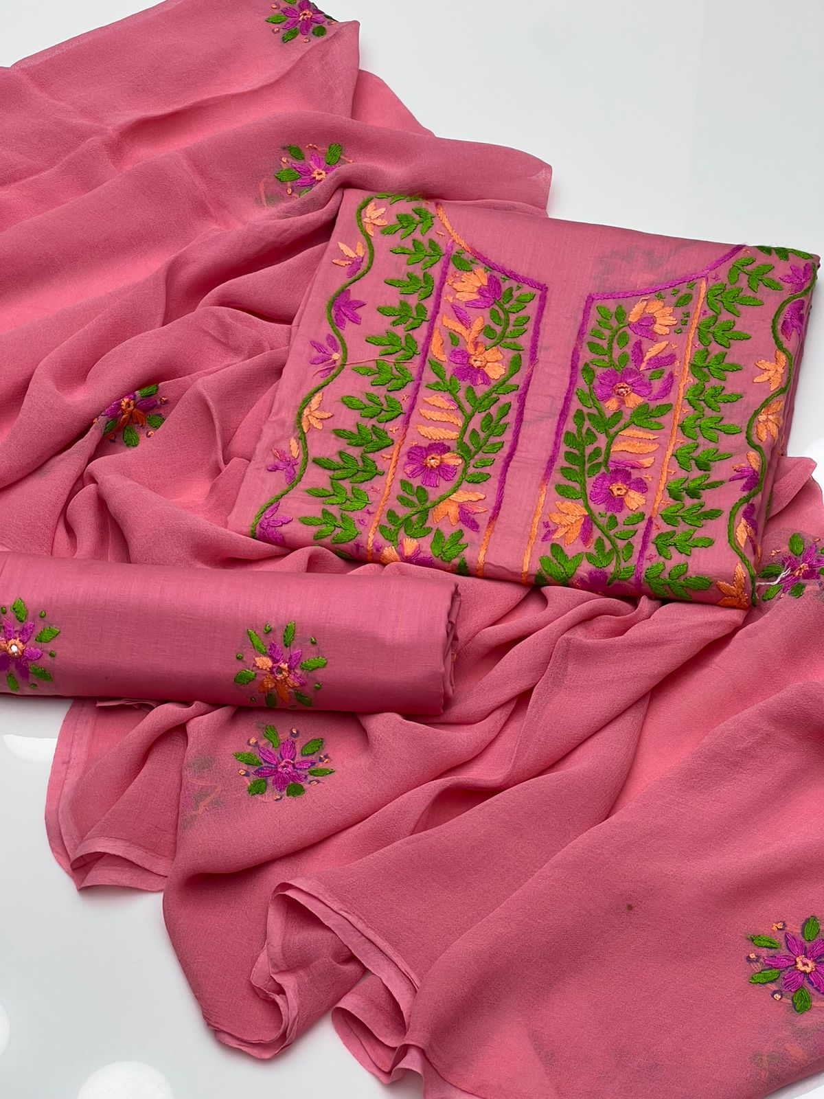 Multi Embroidery | Unstitched 3 Piece