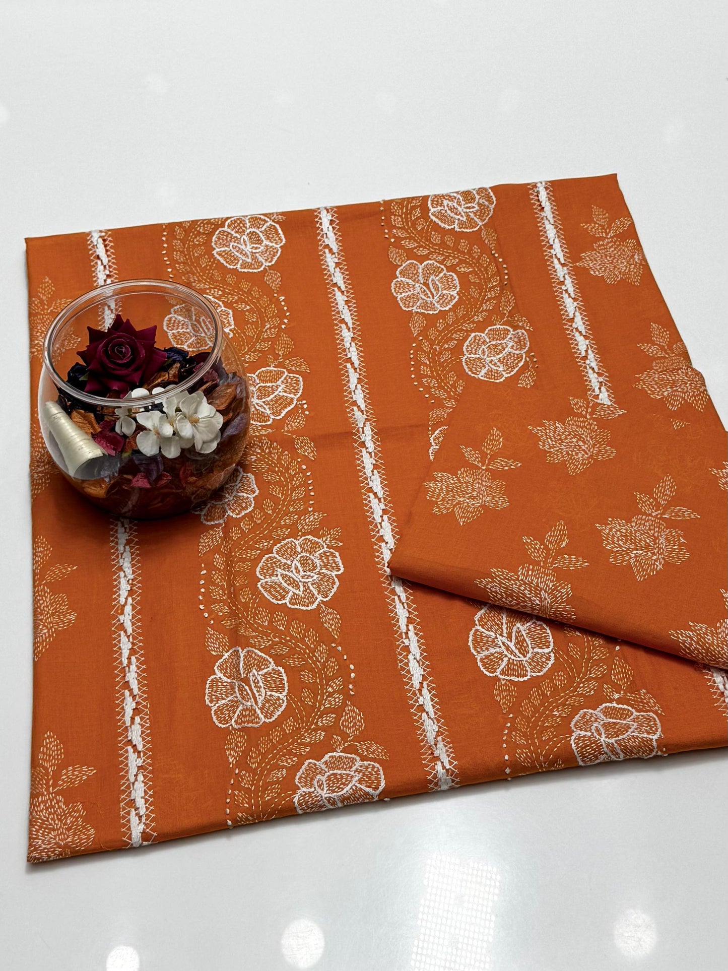 Handmade Kacha Pakka & Tarkashi Embroidery | Unstitched 2 Piece