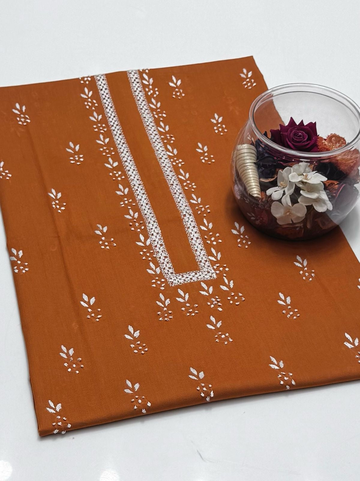 Handcrafted Tarkashi Shirt | Unstitched 1 Piece