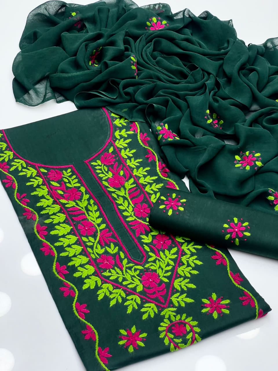Multi Embroidery | Unstitched 3 Piece