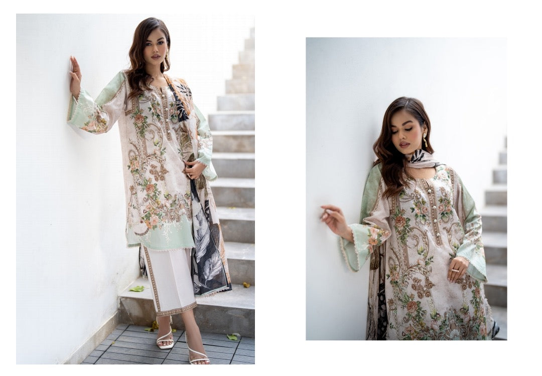 Salina Lawn Prints | Unstitched 3-piece