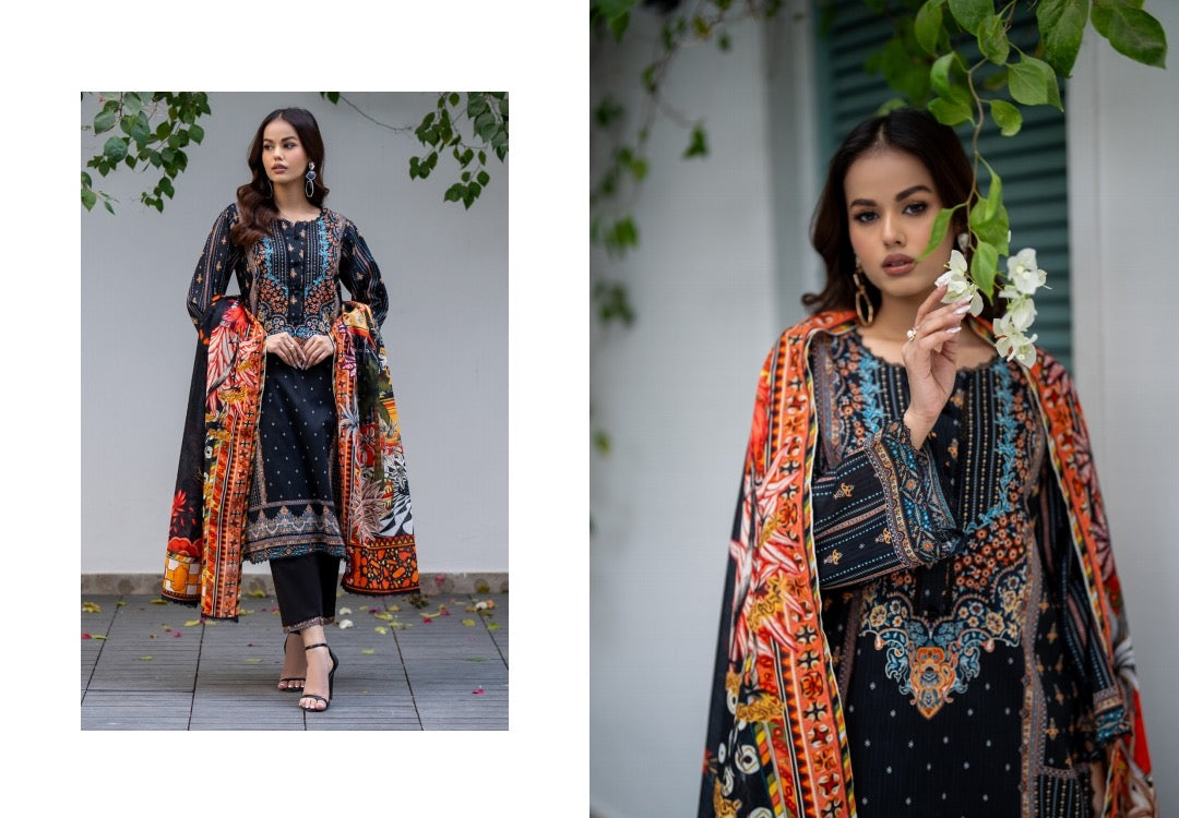 Salina Lawn Prints | Unstitched 3-piece