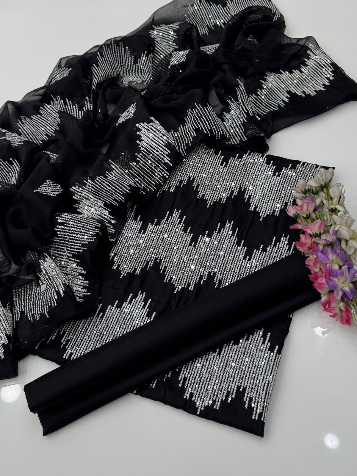 Sequence Embroidery | Unstitched 3 Piece