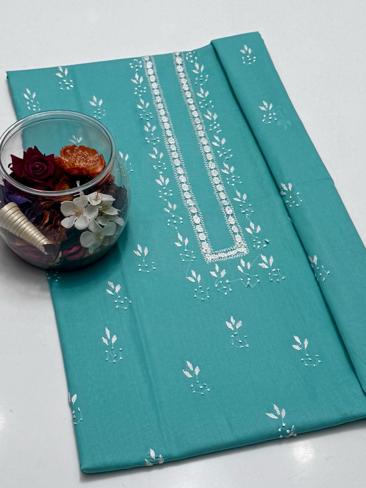 Handcrafted Tarkashi Shirt | Unstitched 1 Piece