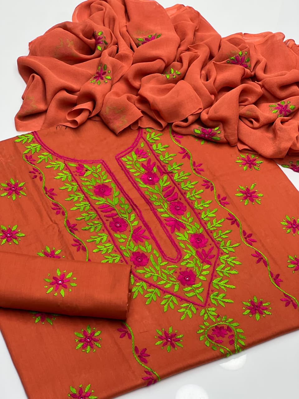 Multi Embroidery | Unstitched 3 Piece