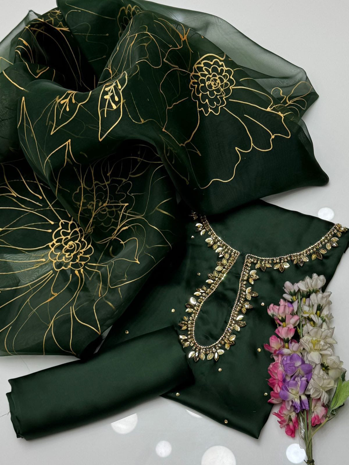 Semi Pure Shamooz Silk | Unstitched 3-piece