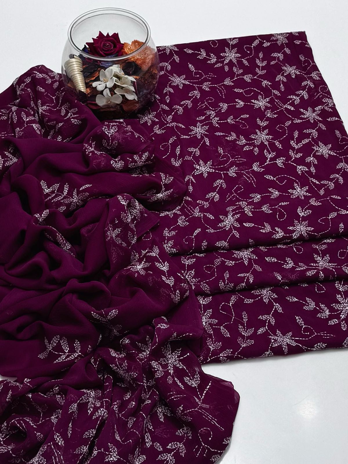 Kacha Tanka Embroidery | Unstitched 2 Piece