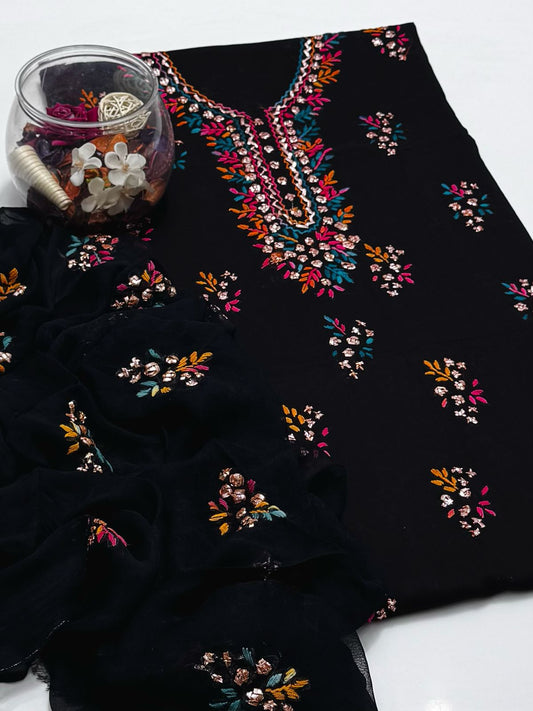 Gotta & Multi Thread Work | Unstitched 3 Piece