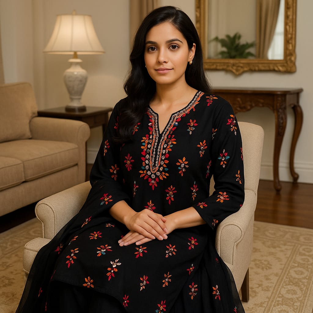 Gotta & Multi Thread Work | Unstitched 3 Piece