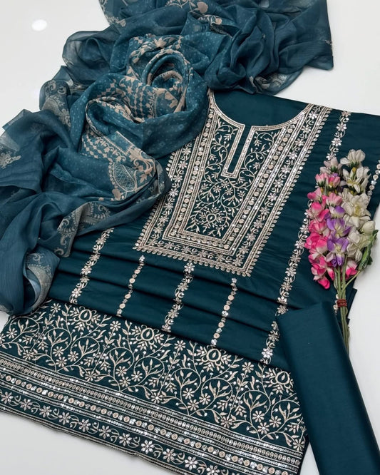 Sequence Bareeze Embroidery | Unstitched 3 Piece