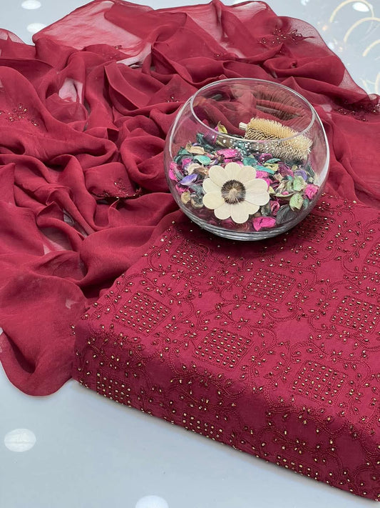 Aar Cutt Dana | Unstitched 3 Piece