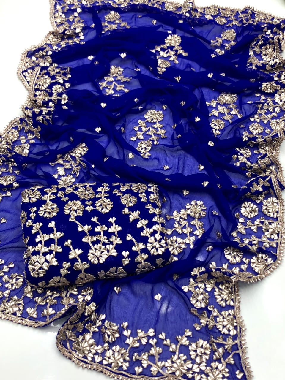 LCD Gotta Kinari Work | Unstitched Shirt Dupatta 2 Piece