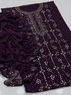 Heavy Mukesh | Unstitched Shirt Dupatta 2 Piece