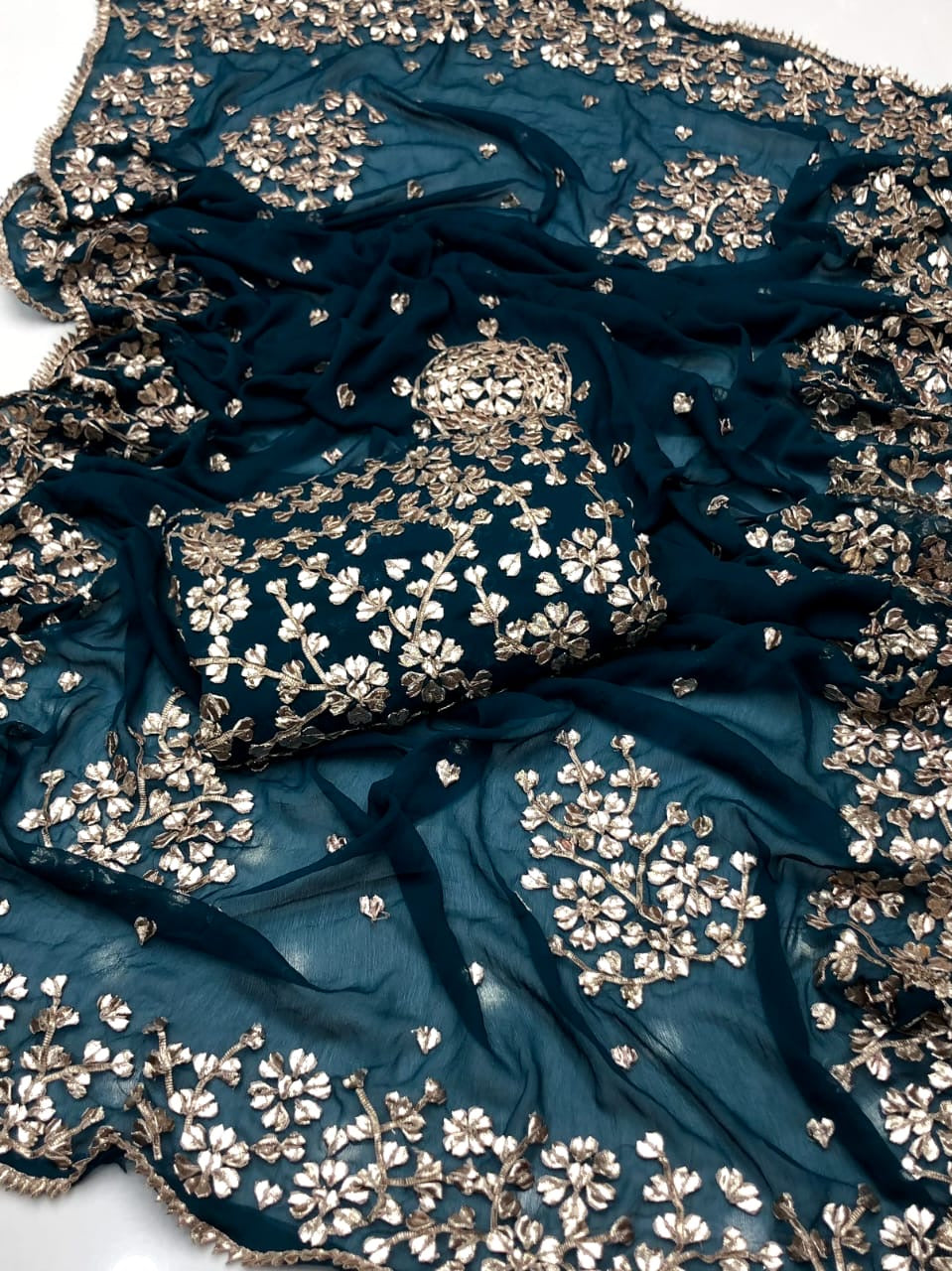 LCD Gotta Kinari Work | Unstitched Shirt Dupatta 2 Piece