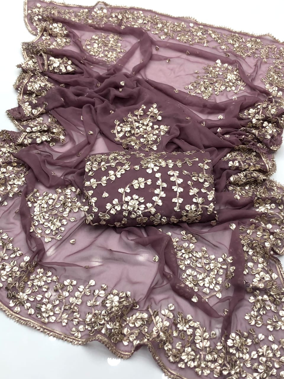 LCD Gotta Kinari Work | Unstitched Shirt Dupatta 2 Piece