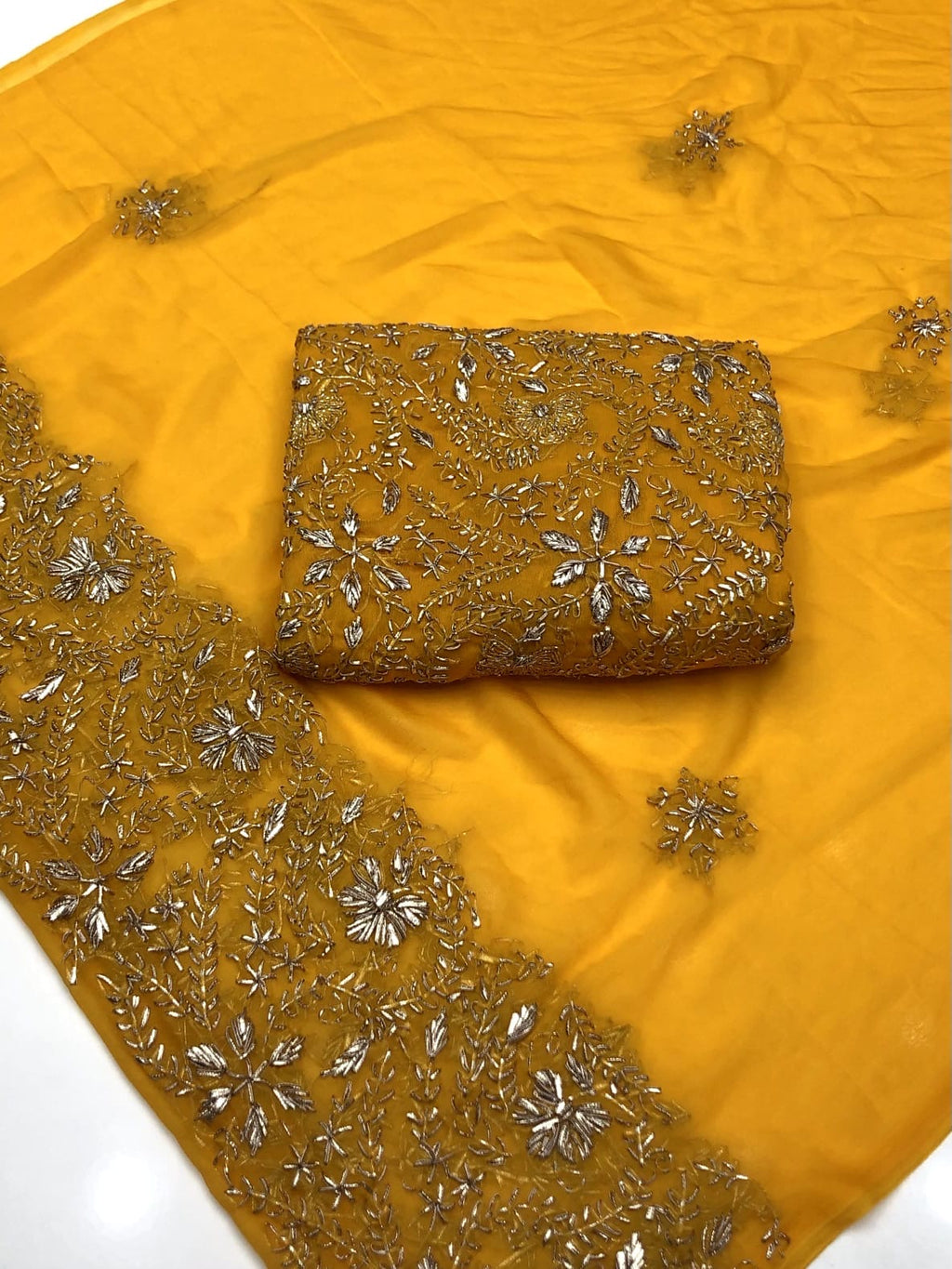 Pressed Sui Gotta Work | Unstitched Shirt Dupatta 2 Piece