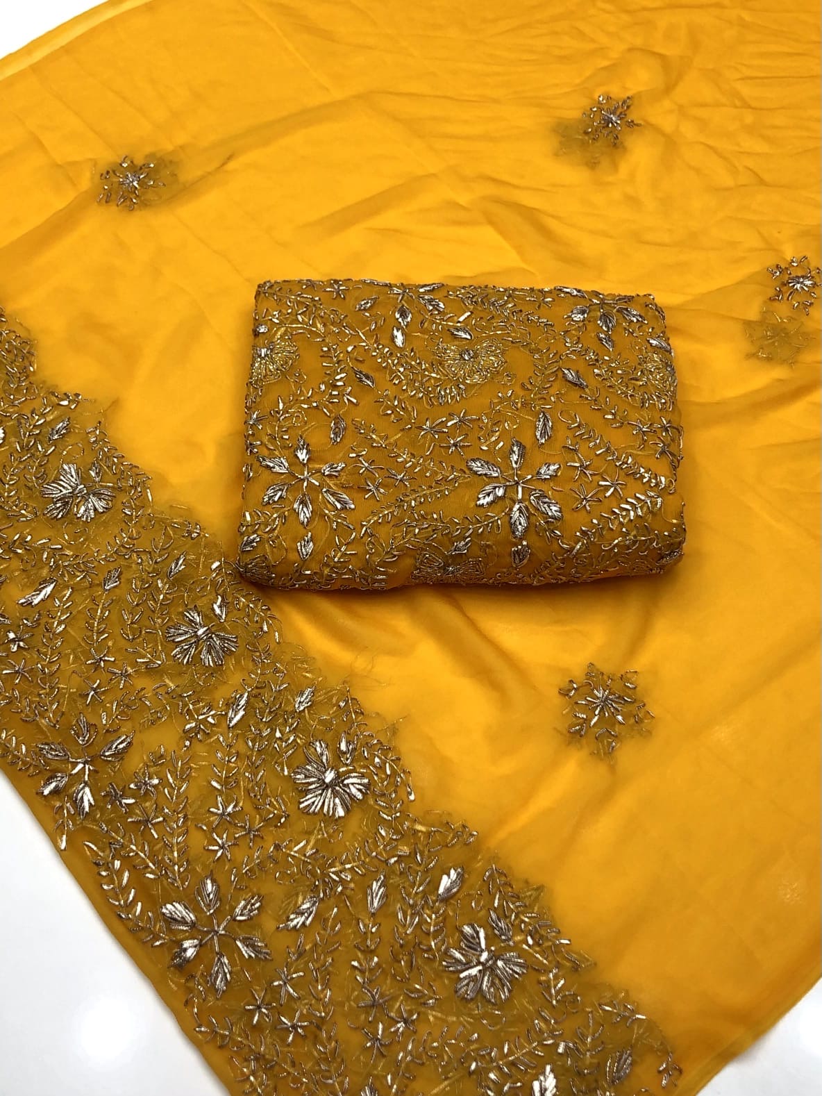 Pressed Sui Gotta Work | Unstitched Shirt Dupatta 2 Piece