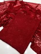 Pakka Boor Embroidery | Unstitched Shirt Dupatta 2 Piece