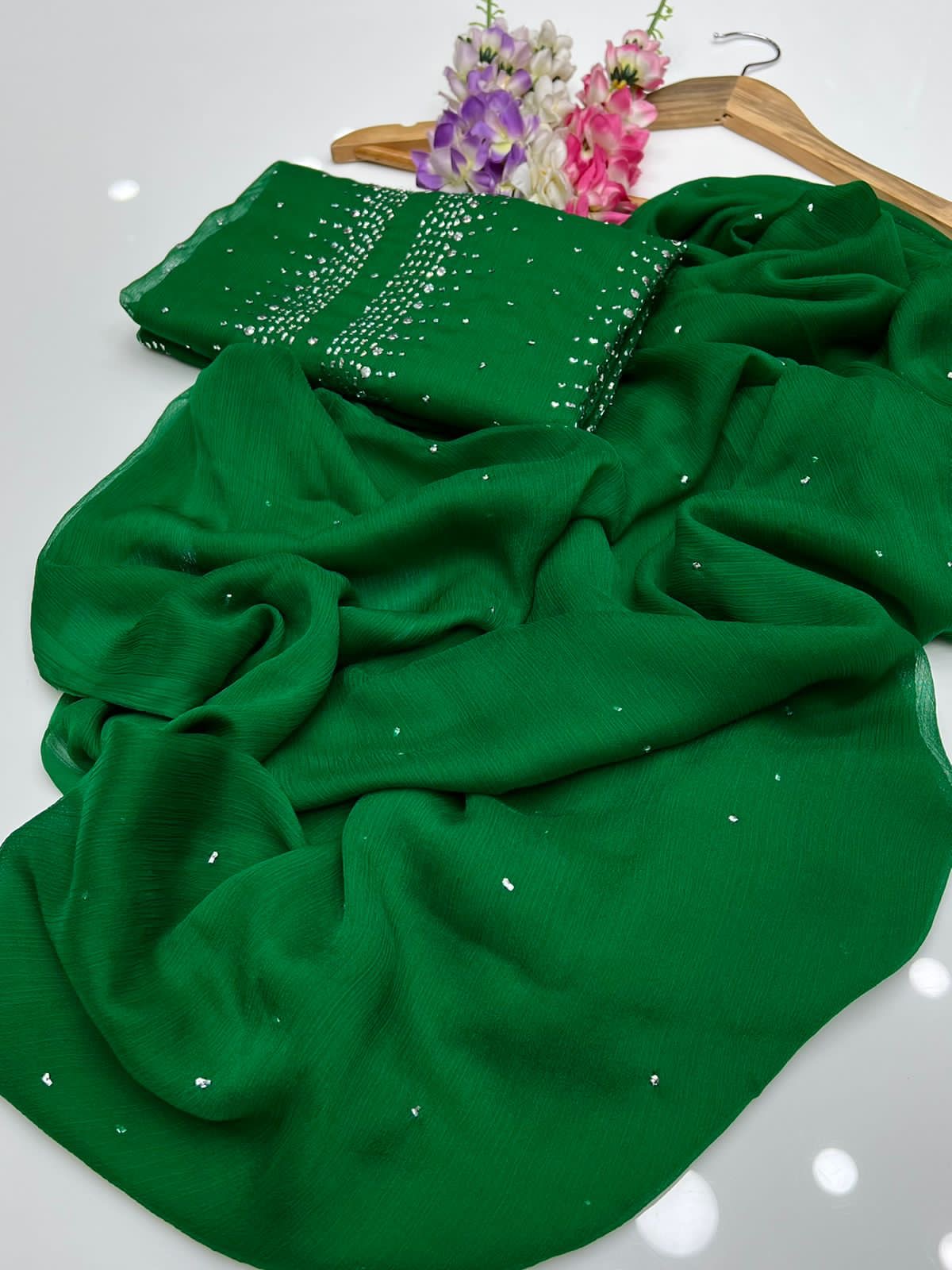 Kurta Style Mukesh Work | Unstitched Shirt Dupatta