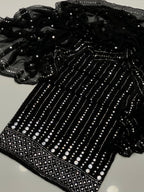 Dot Line Daman Mukesh | Unstitched Shirt Dupatta 2 Piece