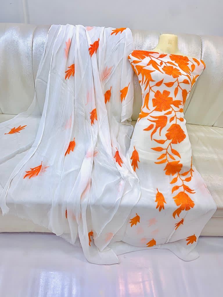 Aar Embroidery | Unstitched Shirt Dupatta 2 Piece