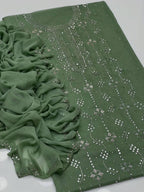 Heavy Mukesh | Unstitched Shirt Dupatta 2 Piece