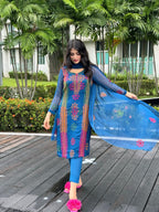 Afghani Tanka Embroidery | Unstitched Shirt Dupatta 2 Piece
