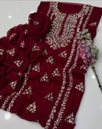 Gotta Kinari Work | Unstitched Shirt Dupatta 2 Piece