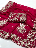 LCD Gotta Kinari Work | Unstitched Shirt Dupatta 2 Piece