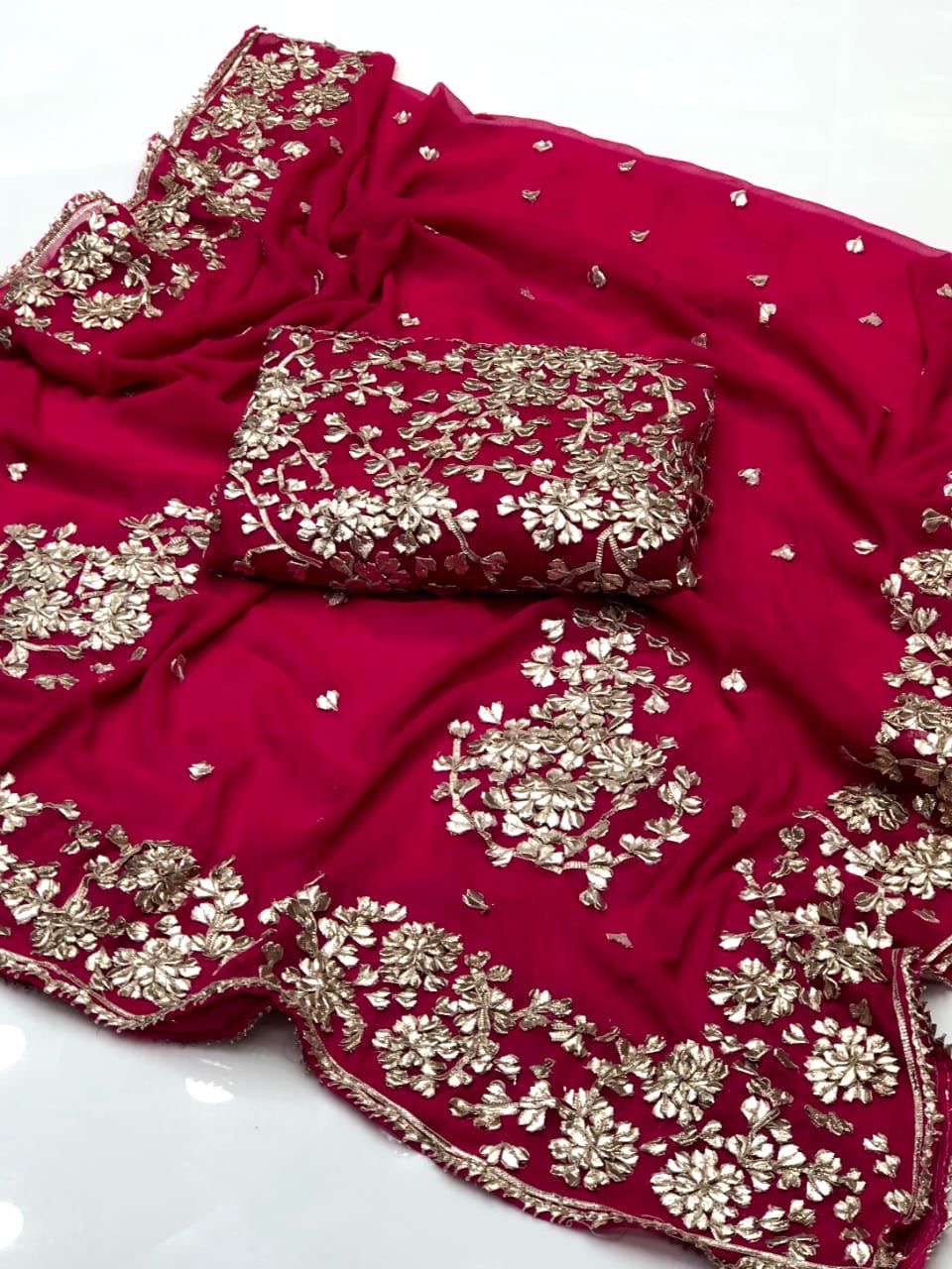 LCD Gotta Kinari Work | Unstitched Shirt Dupatta 2 Piece