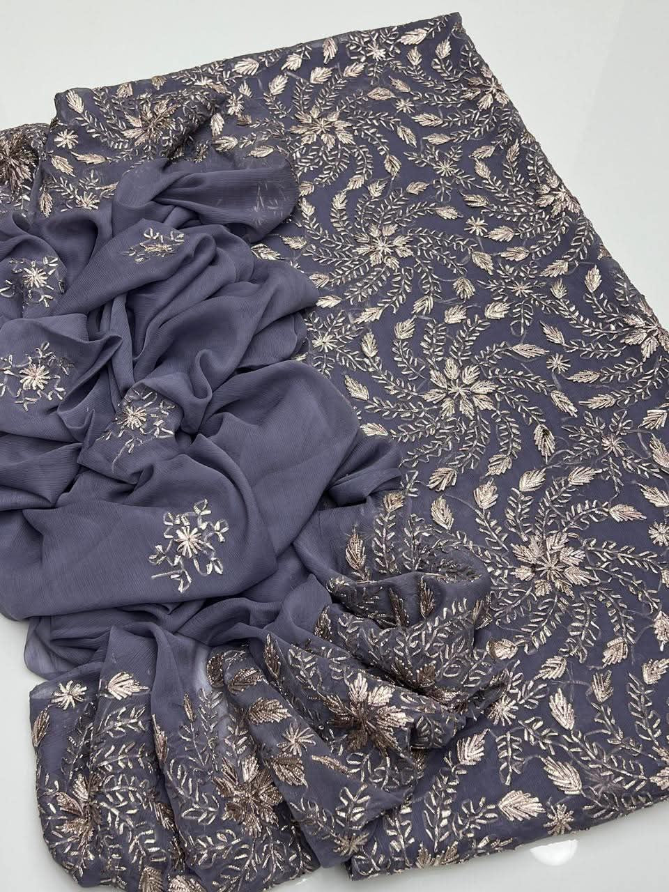 Pressed Sui Gotta Work | Unstitched Shirt Dupatta 2 Piece