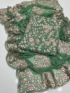 LCD Gotta Kinari Work | Unstitched Shirt Dupatta 2 Piece