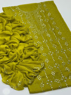 Heavy Mukesh | Unstitched Shirt Dupatta 2 Piece