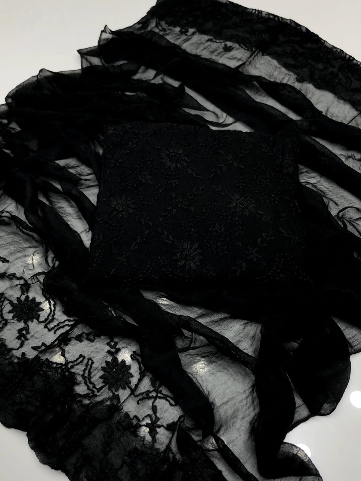 Pakka Boor Embroidery | Unstitched Shirt Dupatta 2 Piece