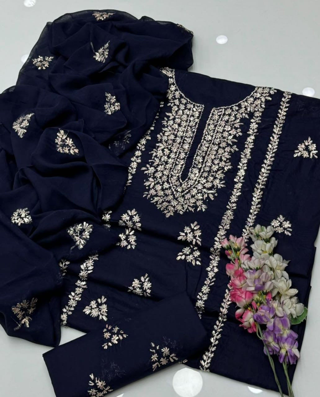 Lawn Kurta Gotta | Unstitched 3 Piece