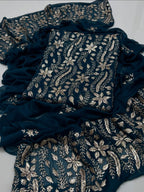 Pressed Sui Gotta Work | Unstitched Shirt Dupatta 2 Piece