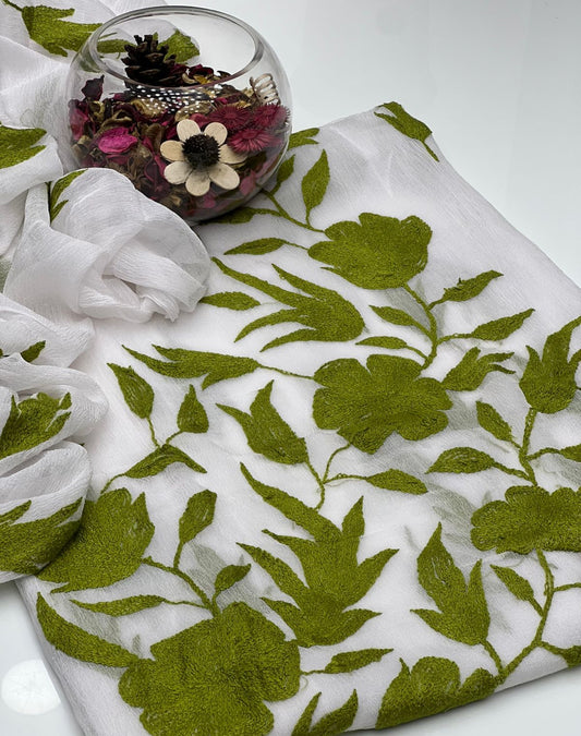 Aar Embroidery | Unstitched Shirt Dupatta 2 Piece