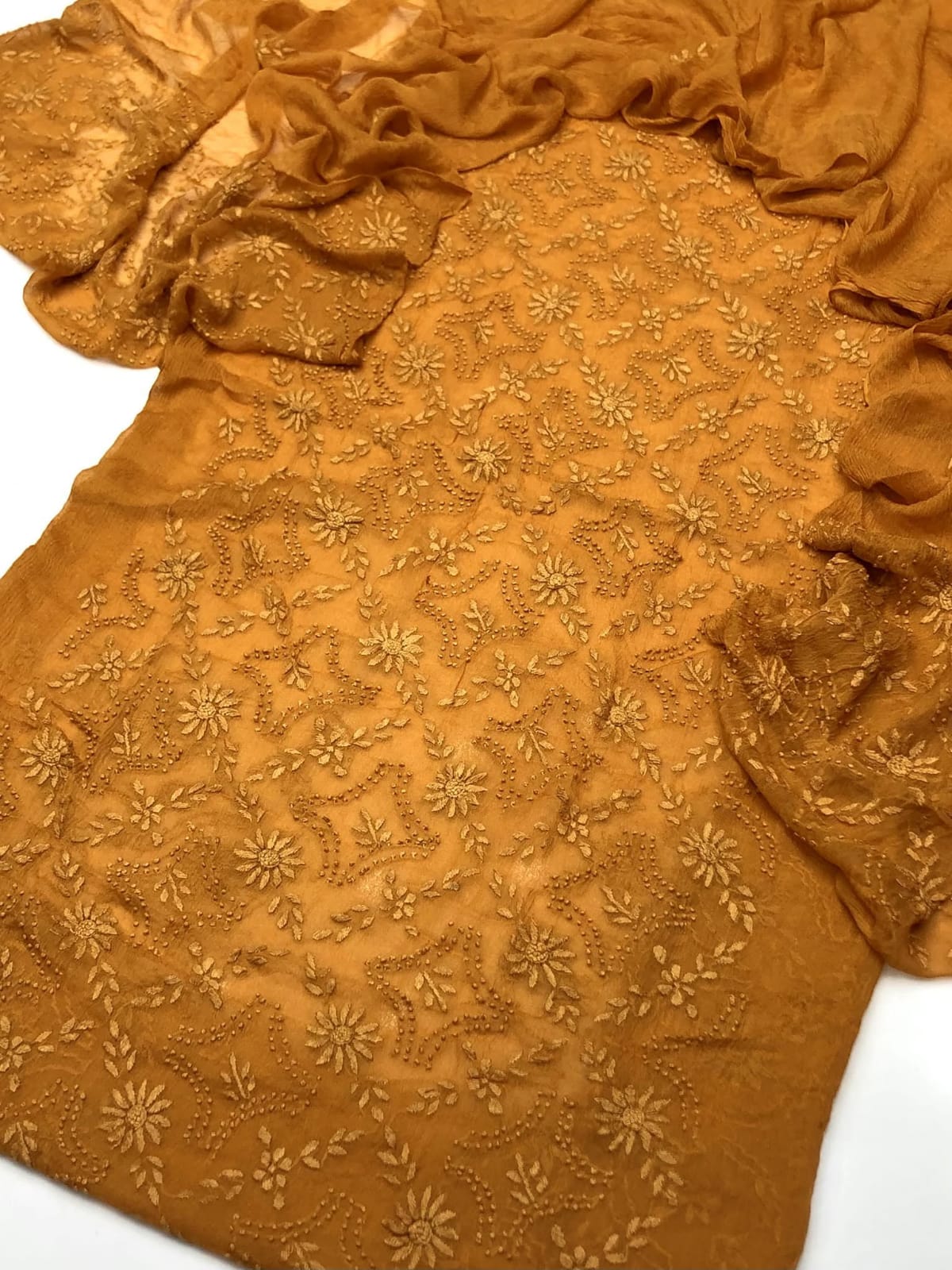 Pakka Boor Embroidery | Unstitched Shirt Dupatta 2 Piece