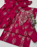 Lawn Gotta Kinari Work | Unstitched Shirt Dupatta Trouser 3 Piece