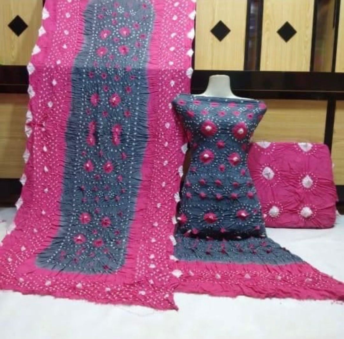 Chunari Linen | Unstitched Shirt Dupatta Trouser 3 Piece