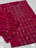 Heavy Mukesh | Unstitched Shirt Dupatta 2 Piece