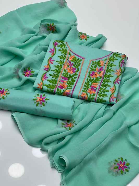 Multi Embroidery | Unstitched 3 Piece