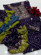 Pasting Gotta Chunari | Unstitched Shirt Dupatta 2 Piece