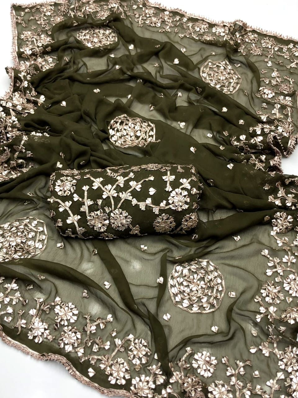 LCD Gotta Kinari Work | Unstitched Shirt Dupatta 2 Piece