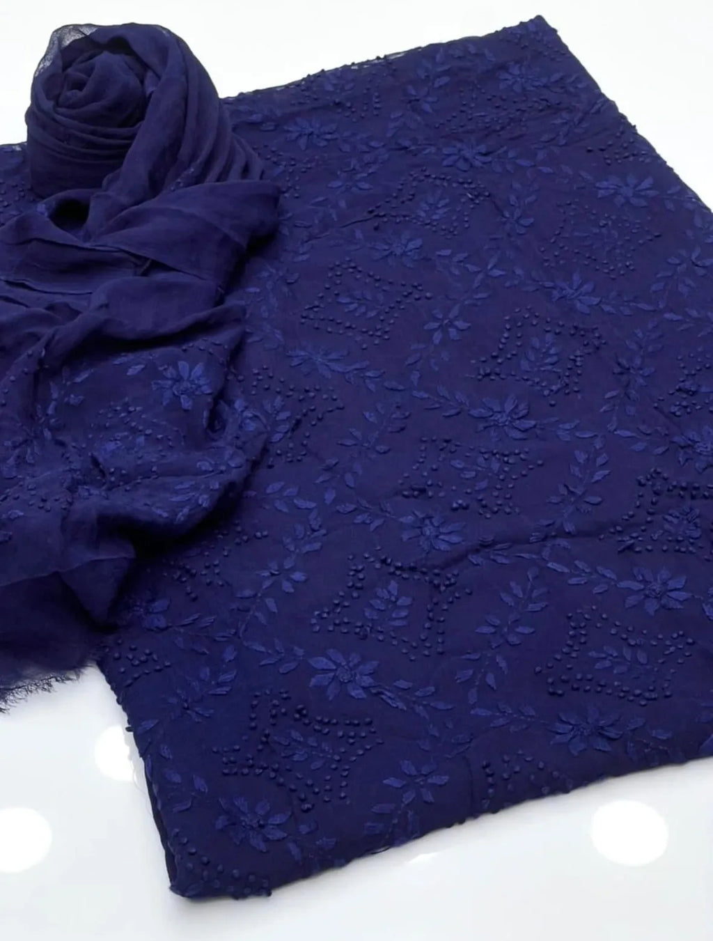 Pakka Boor Embroidery | Unstitched Shirt Dupatta 2 Piece