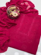 Shadow Mirror Work | Unstitched Shirt Dupatta 2 Piece